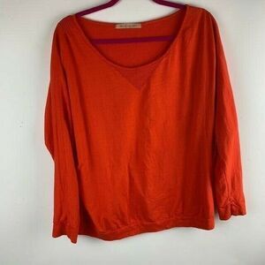 Tee By Big Star Size Medium Womens Top Orange Long Sleeve